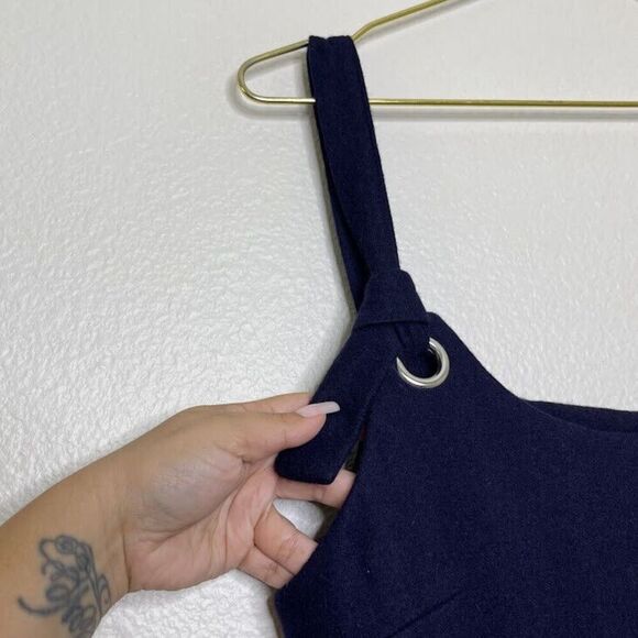 Etam Dress Medium Mini Blue School Girl Sleeveless Shift Uniform Preppy EU 38 - Picture 4 of 10